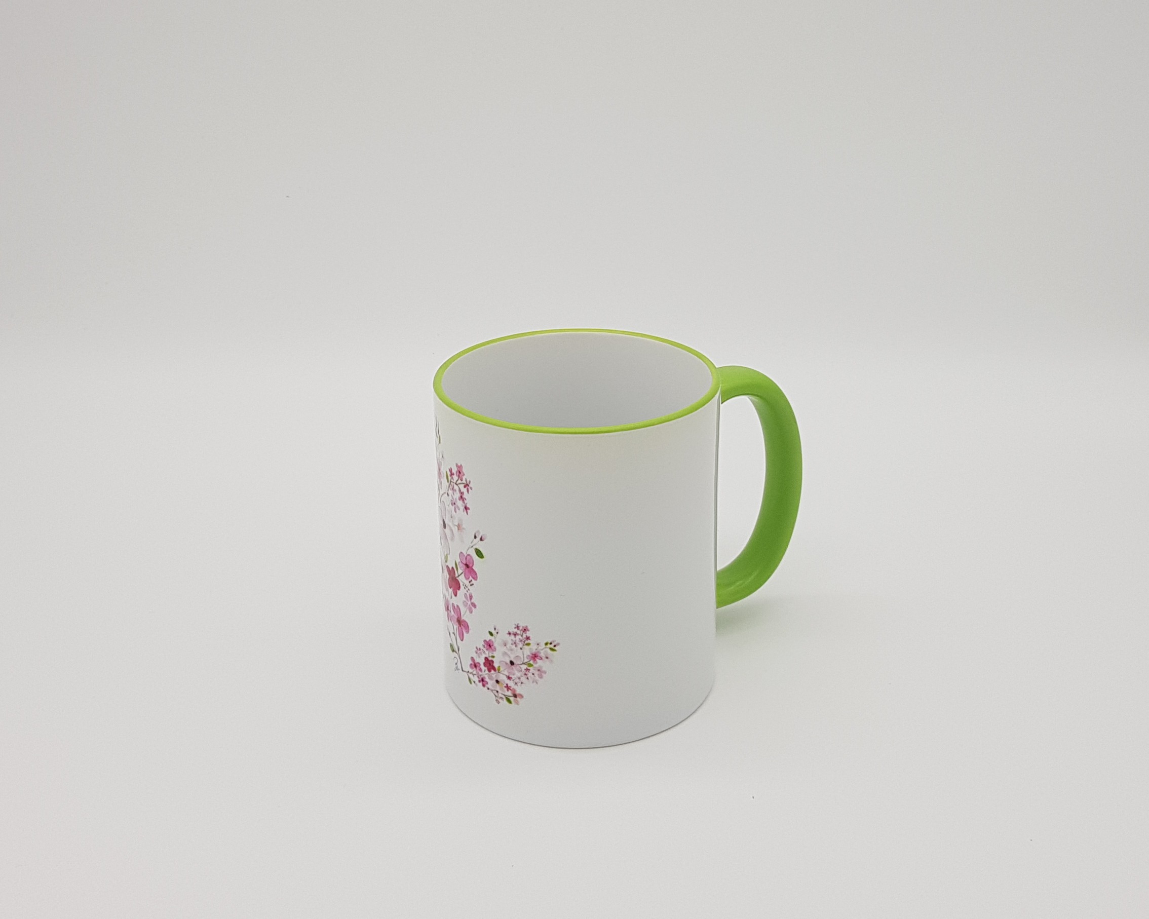 Henkeltasse Kirschblüte, Seitenansicht