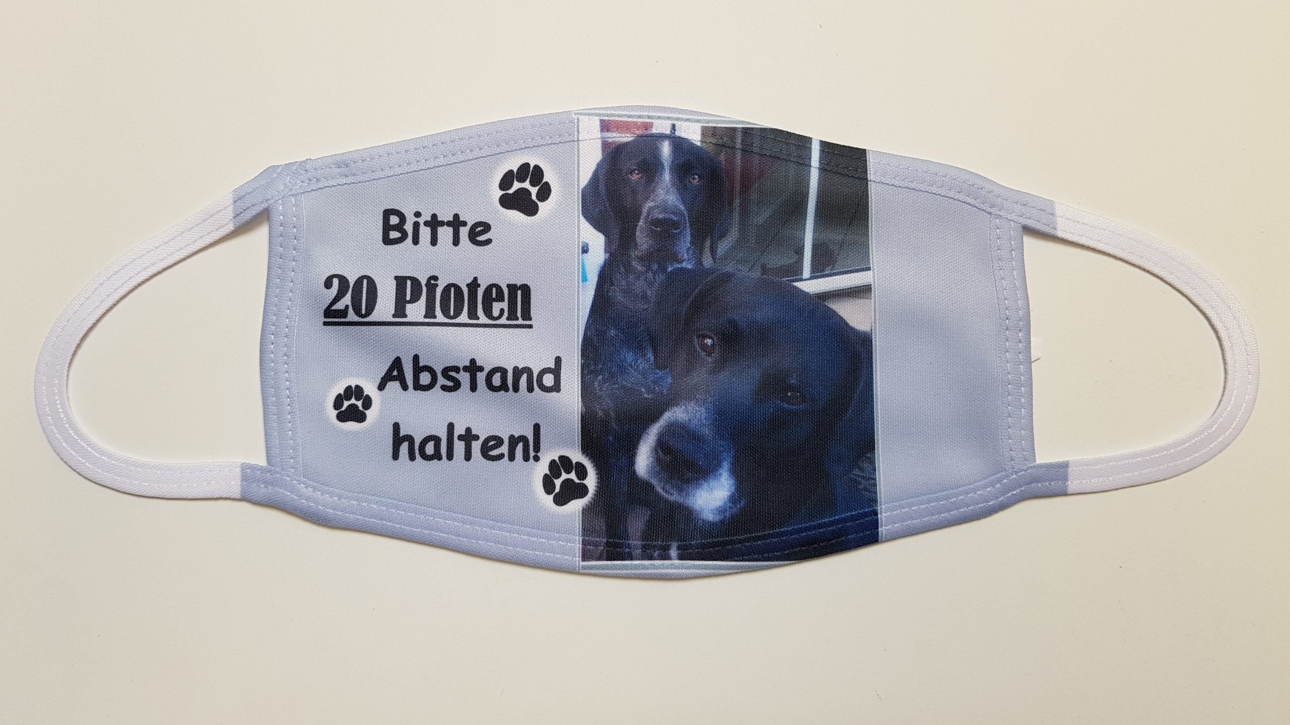 Individuelle Mund Nasen Bedeckung Hund