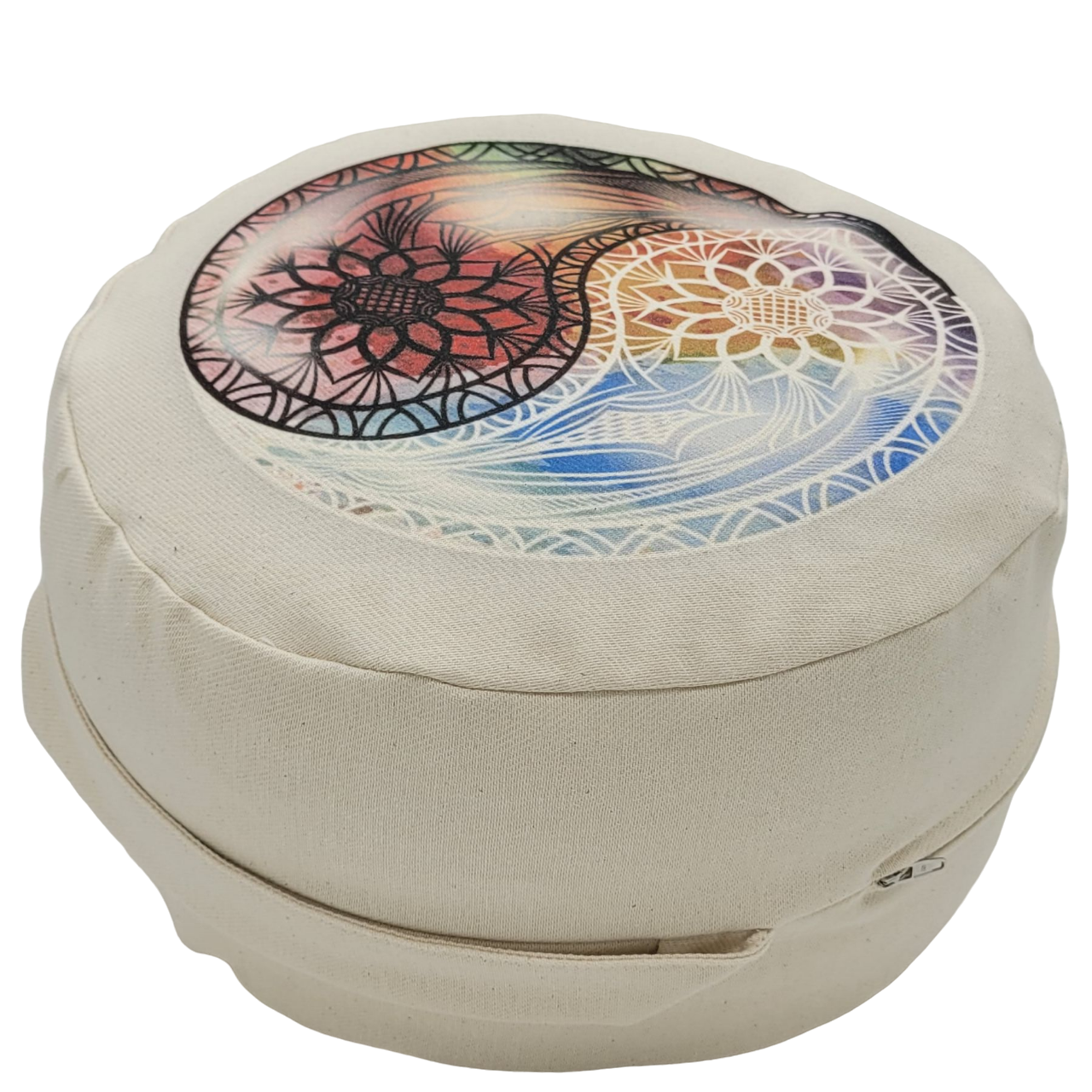 Luxus Yogakissen "Ying-Yang" seitlich