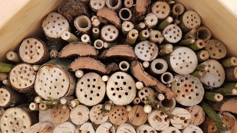 Großes Insektenhotel, Füllung